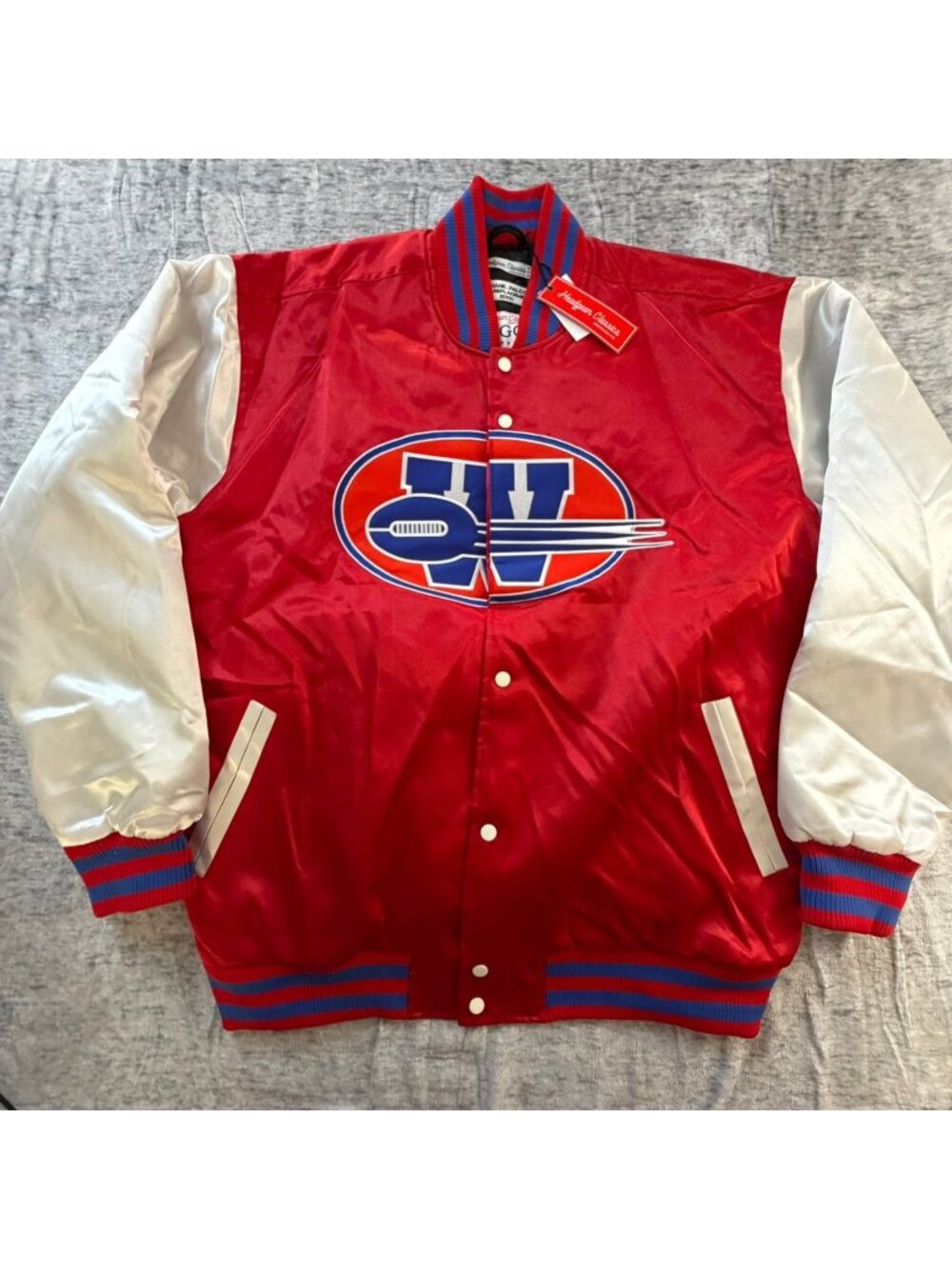 Headgear Classics Men's 5XL Red The Replacements Shane Falco Satin Jacket